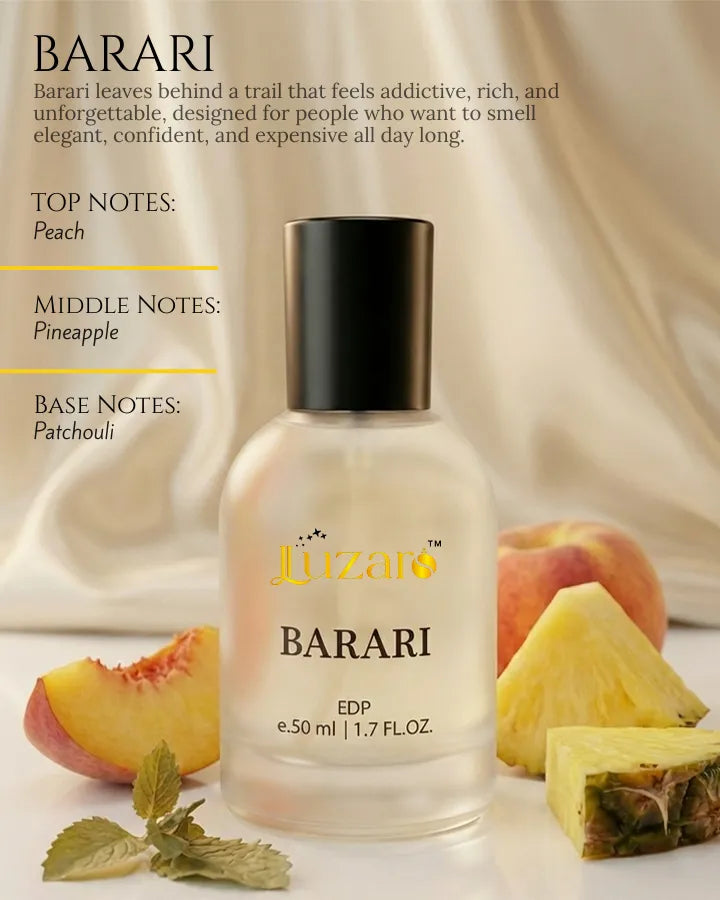 Barari premium fragrance with rich notes and all-day freshness