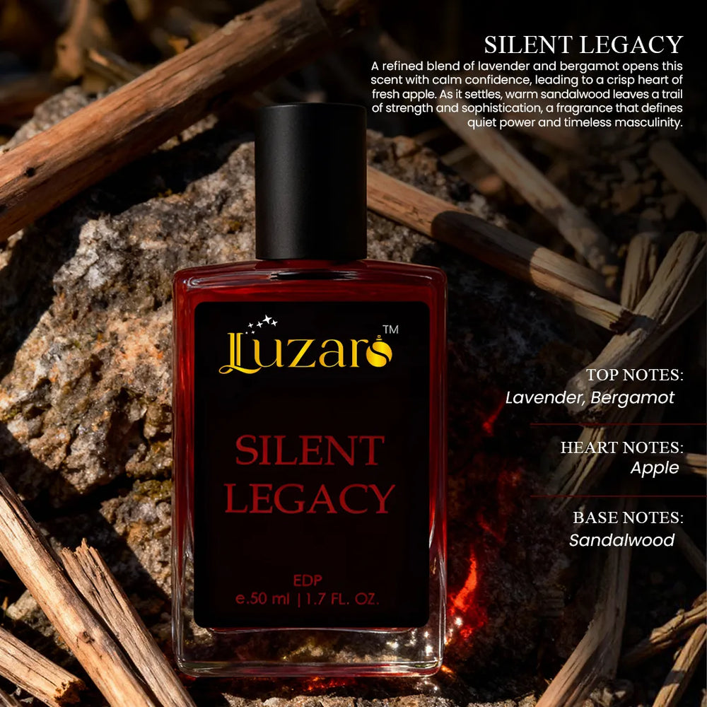 Silent Legacy premium perfume featuring a refined and elegant scent